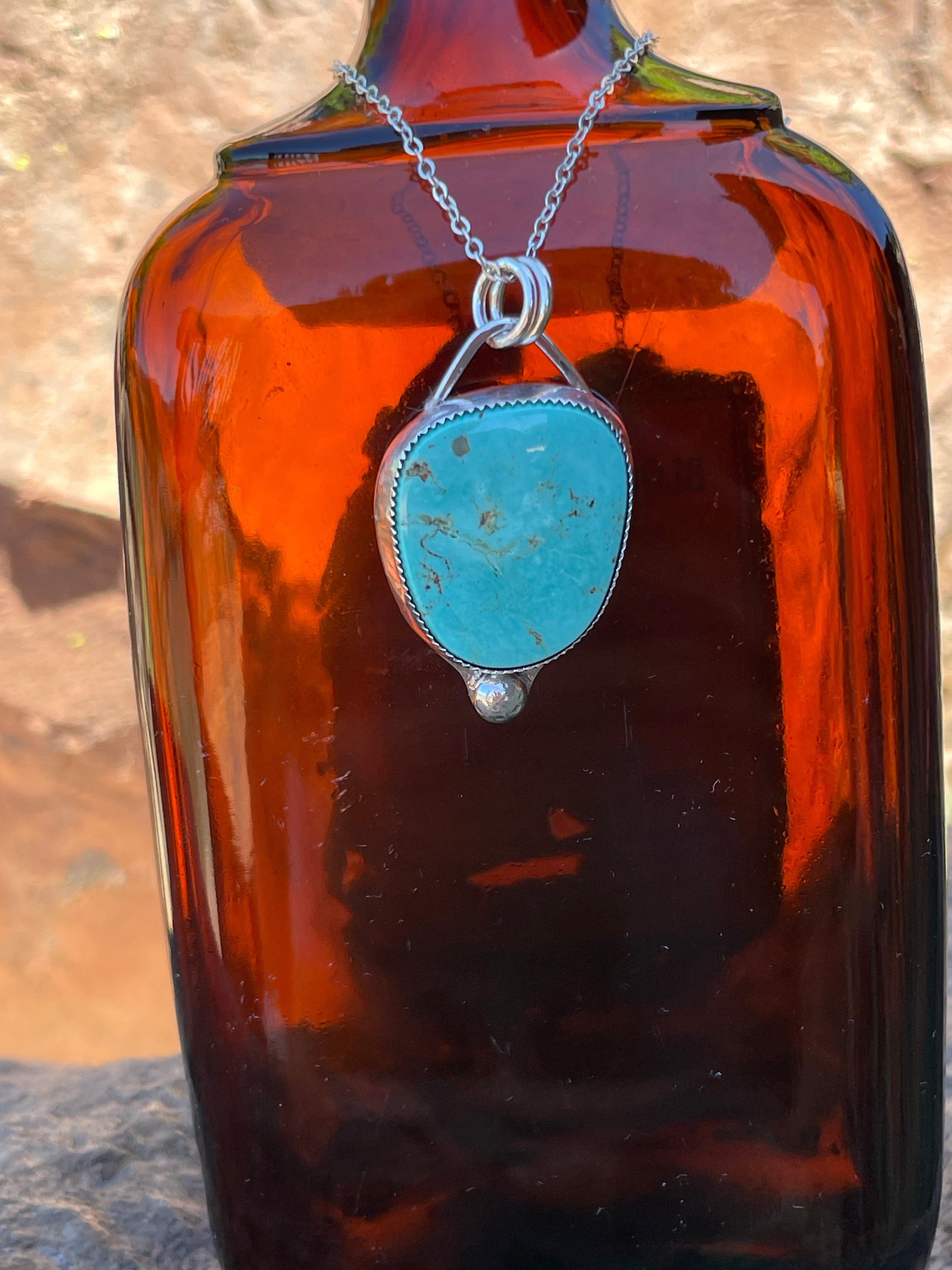 The Bobble- Nila Turquoise Pendent Necklace  #134