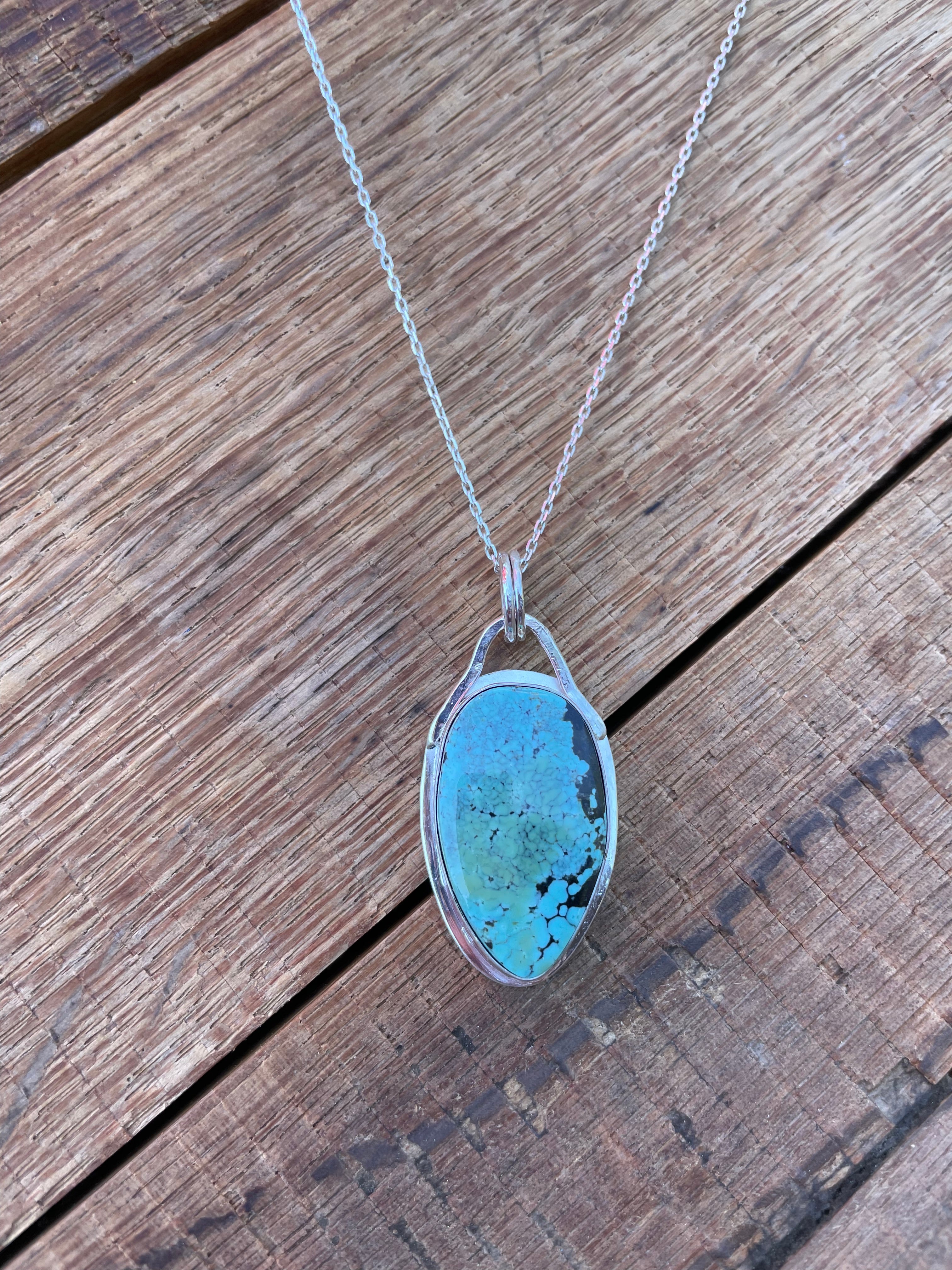 The Saddle- Sierra Nevada Turquoise Pendent Necklace #136