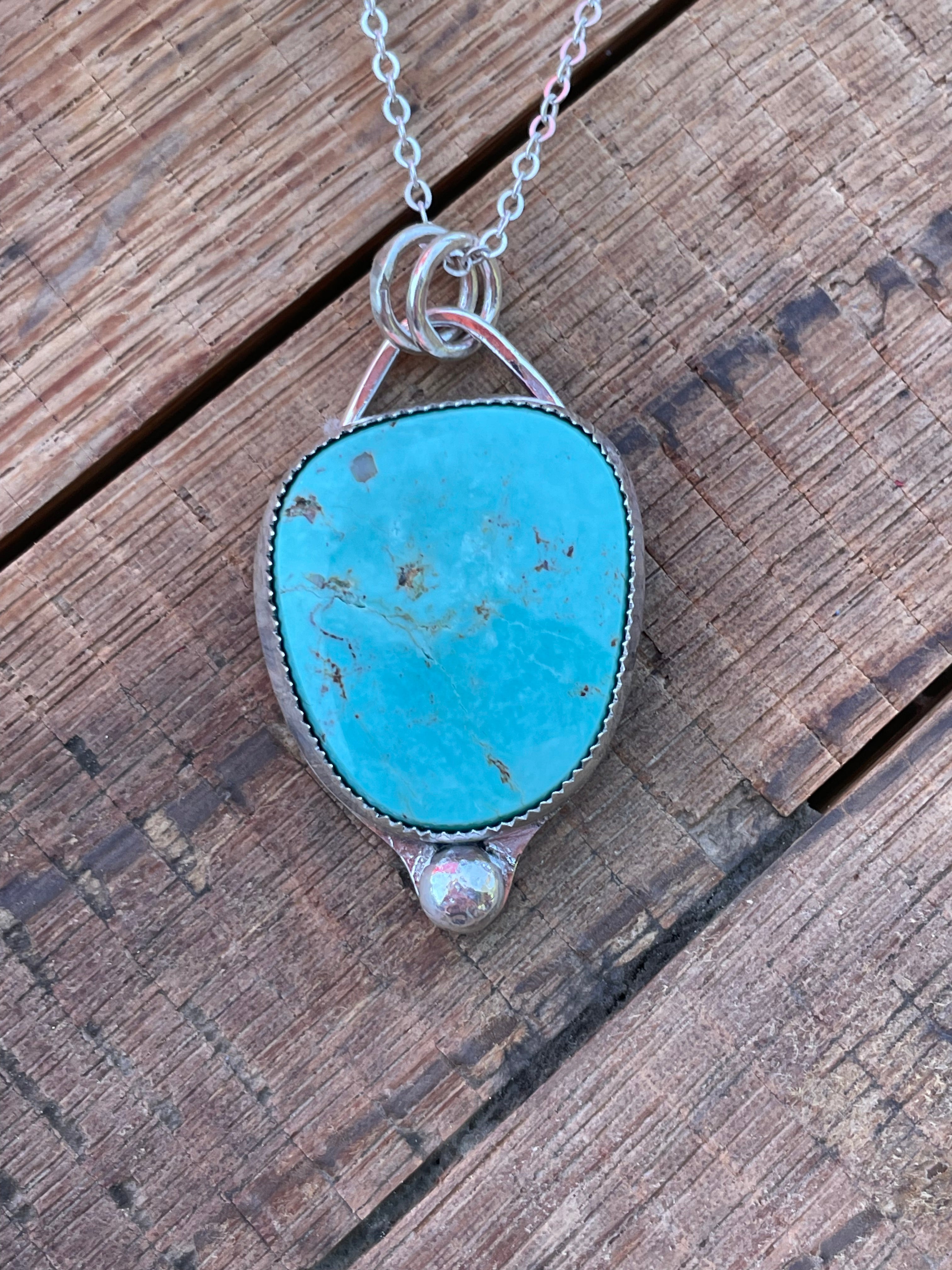 The Bobble- Nila Turquoise Pendent Necklace  #134