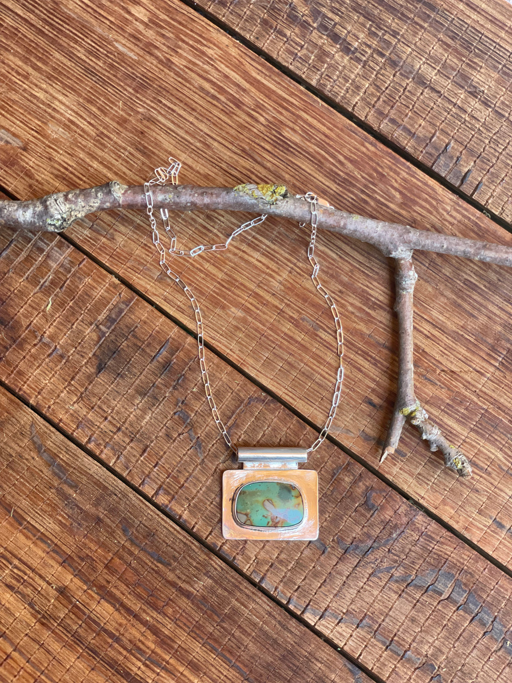 The Bar Necklace- Nila Turquoise #140