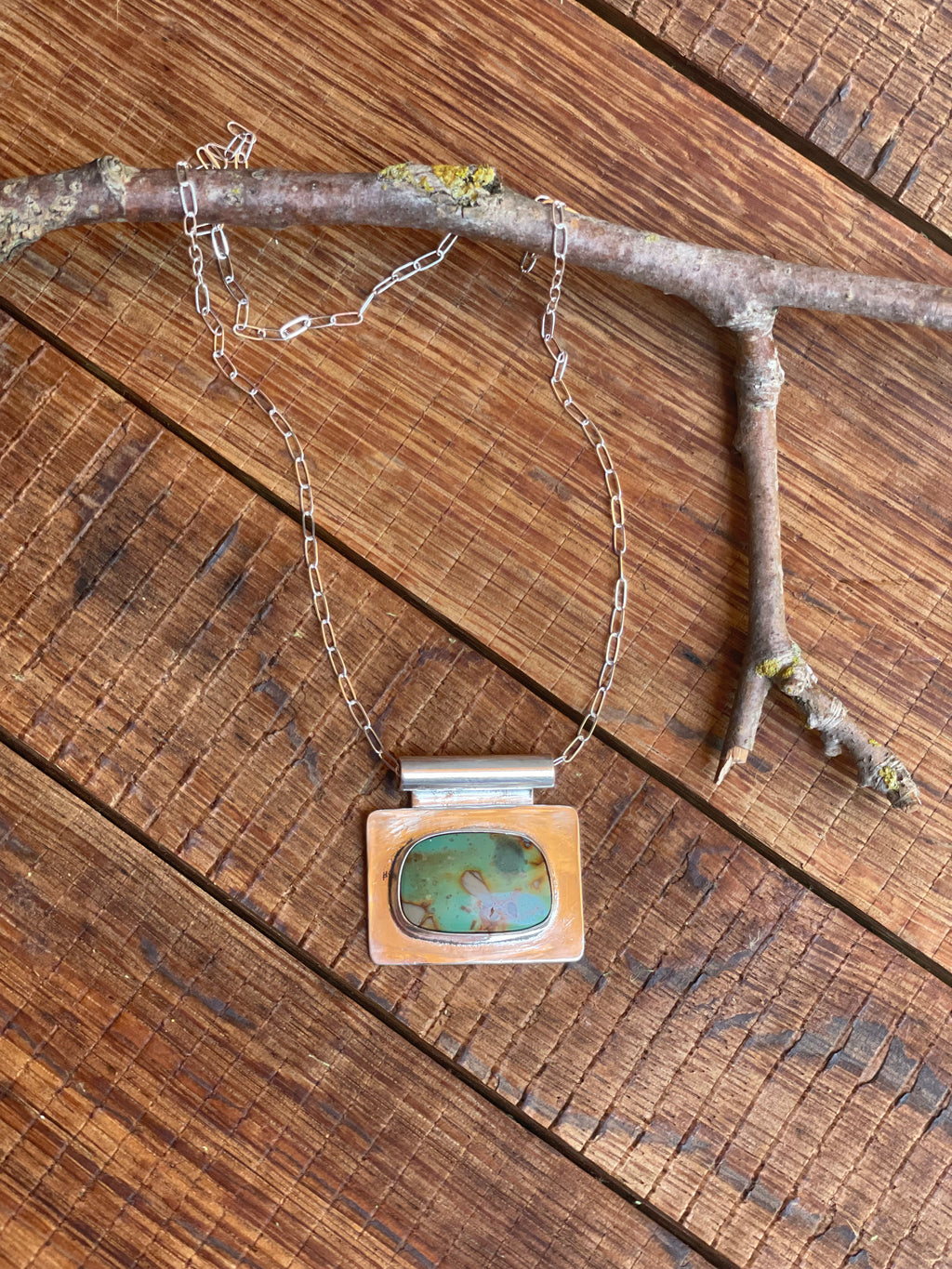 The Bar Necklace- Nila Turquoise #140
