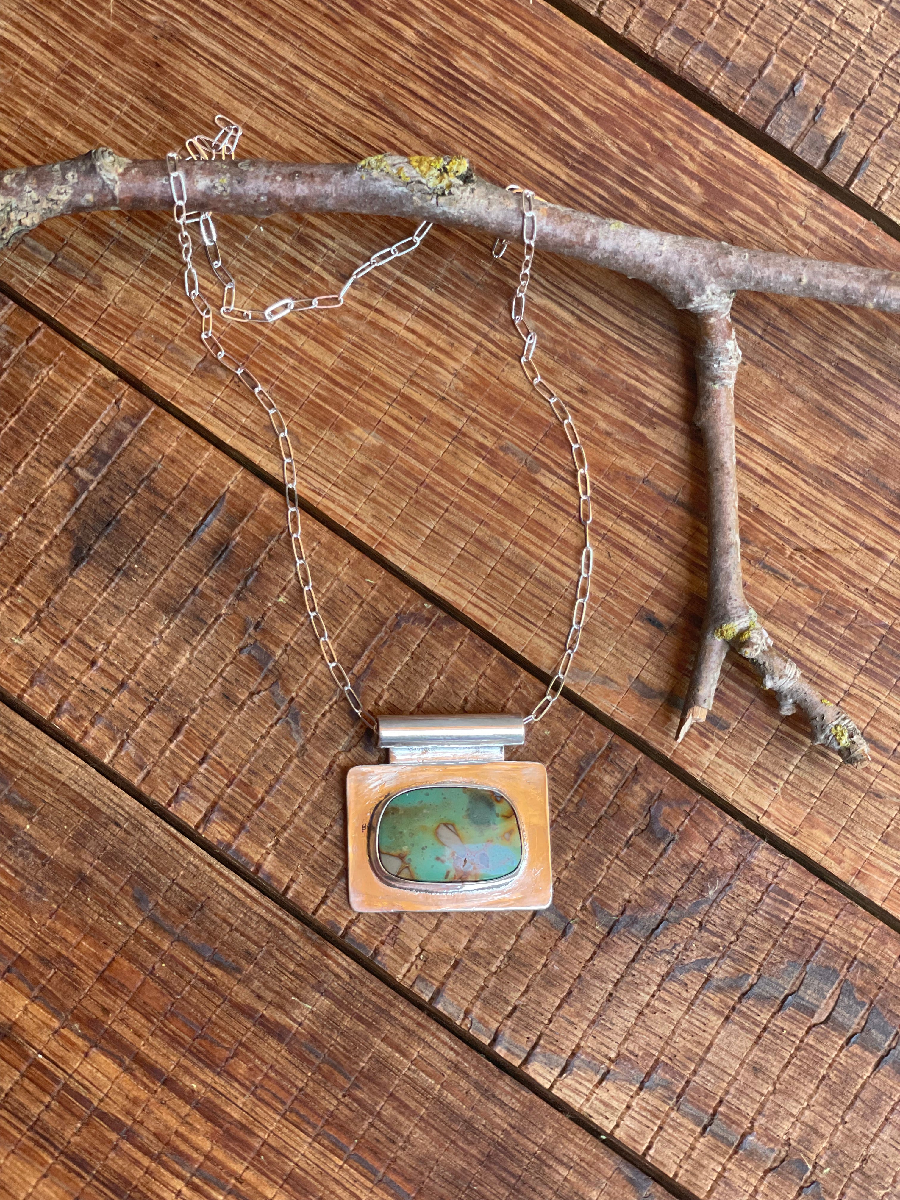 The Bar Necklace- Nila Turquoise #140