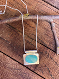The Bar Turquoise Pendant Necklace- Nila Turquoise #141