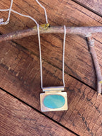 The Bar Turquoise Pendant Necklace- Nila Turquoise #141
