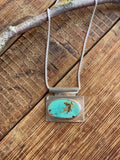 The Bar Turquoise Pendant Necklace- Nila Turquoise #143