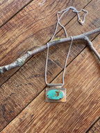 The Bar Turquoise Pendant Necklace- Nila Turquoise #143