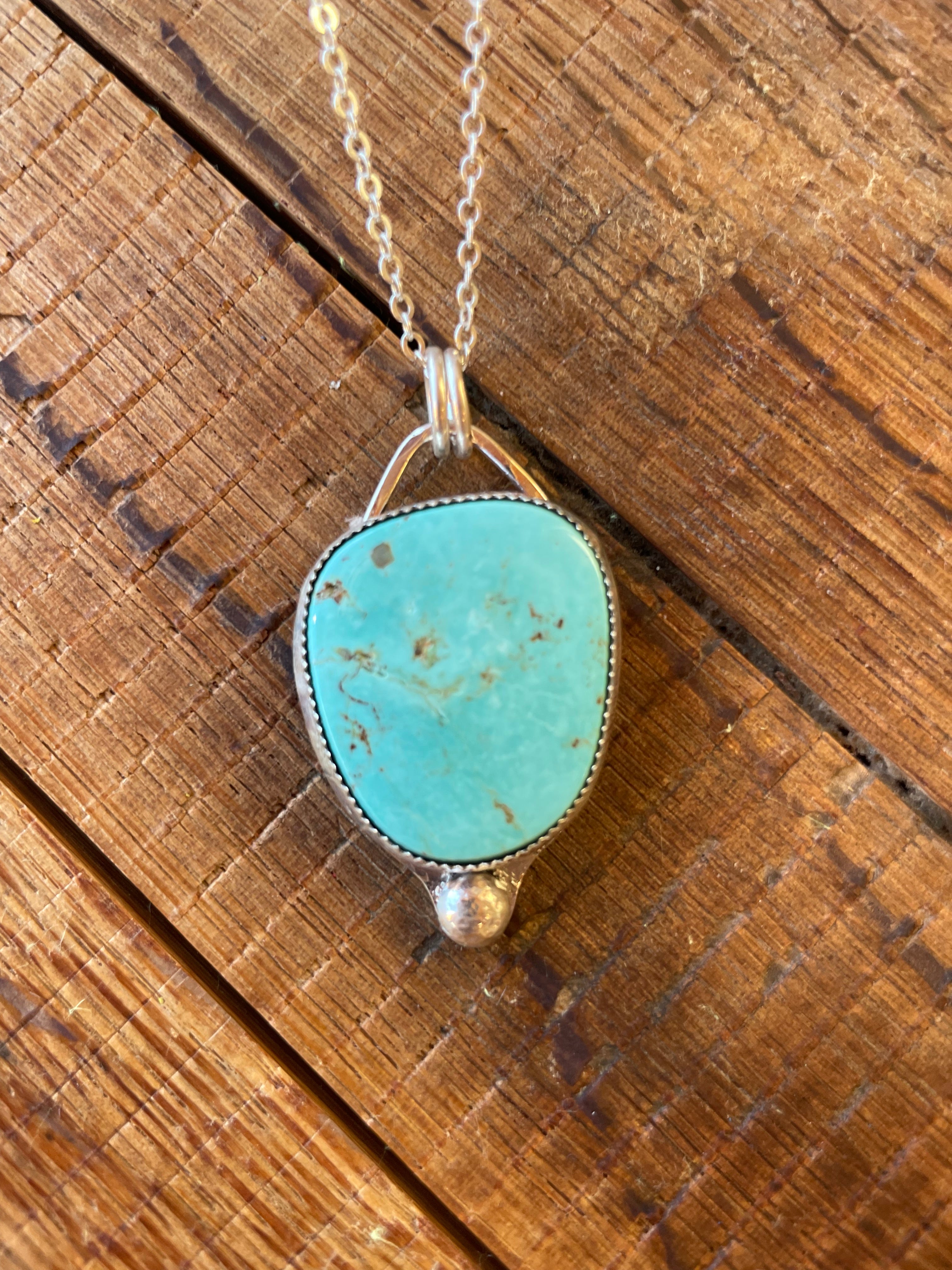 The Bobble Turquoise Pendant Necklace- Nila Turquoise  #134
