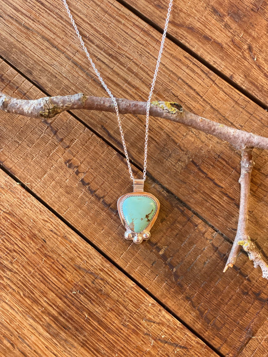 The Bobble Turquoise Pendant Necklace- Nila Turquoise #144