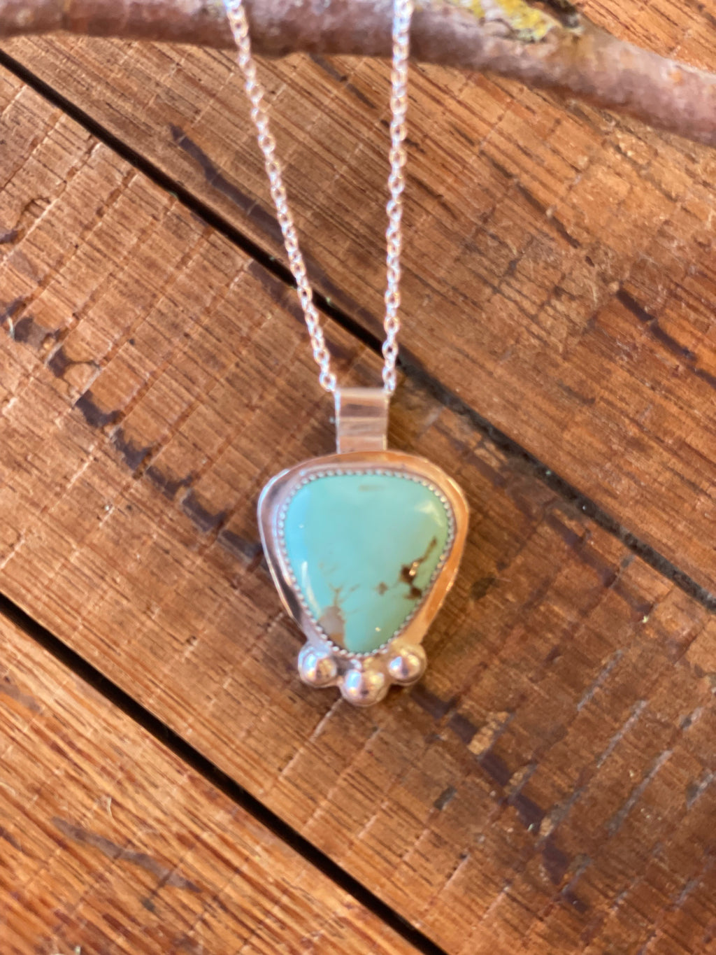 The Bobble Turquoise Pendant Necklace- Nila Turquoise #144