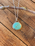 The Saddle Turquoise Pendant Necklace- Nila Turquoise #146