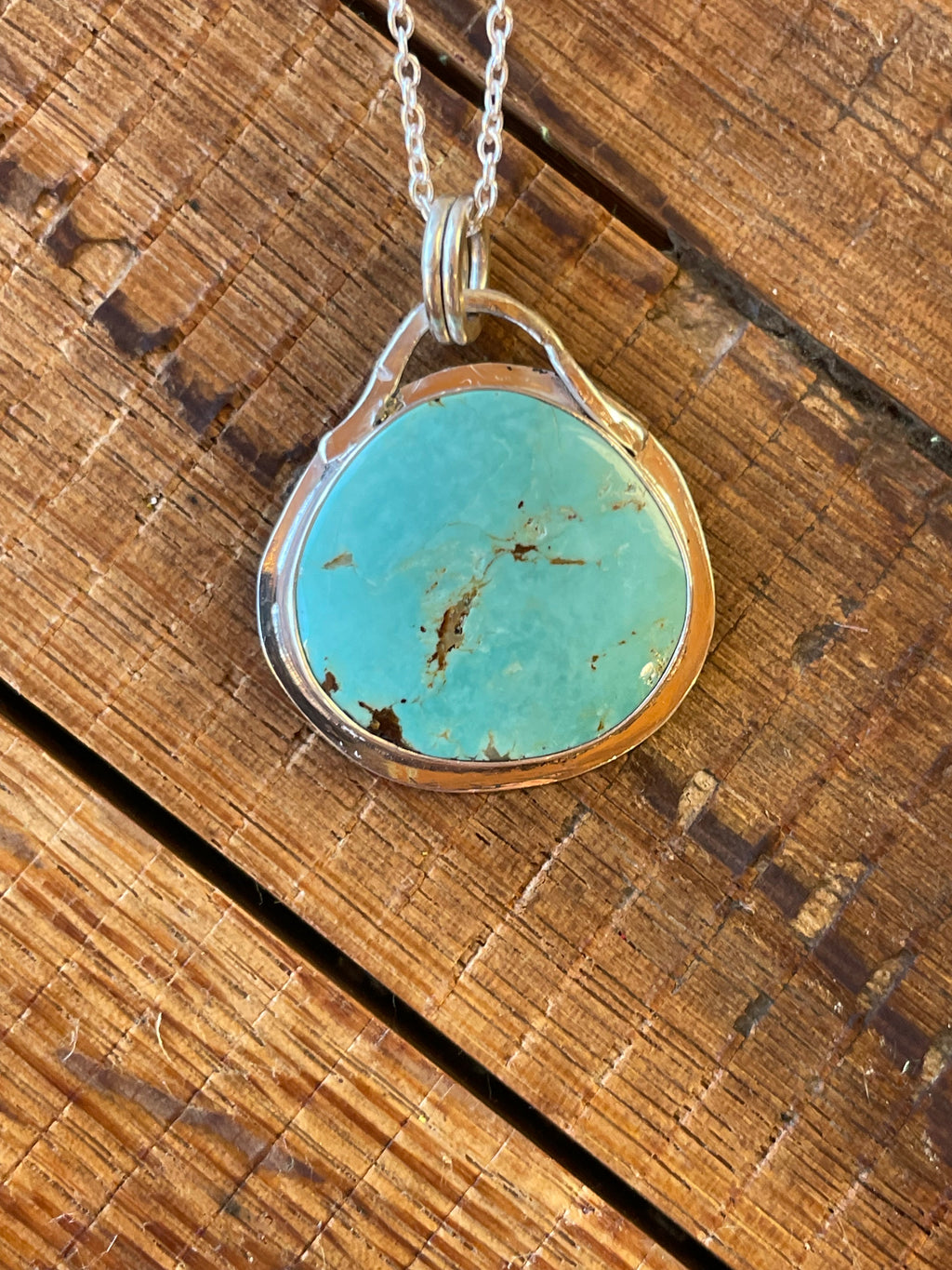 The Saddle Turquoise Pendant Necklace- Nila Turquoise #146