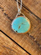 The Saddle Turquoise Pendant Necklace- Nila Turquoise #146