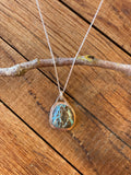 The Saddle Turquoise Pendant Necklace-Sierra Nevada Turquoise #147