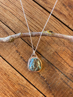 The Saddle Turquoise Pendant Necklace-Sierra Nevada Turquoise #147