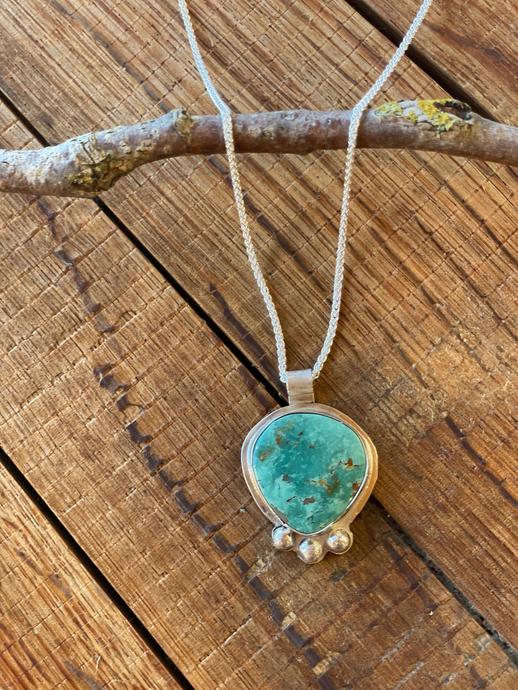 The Bobble Turquoise Pendant Necklace- Nila Turquoise #145
