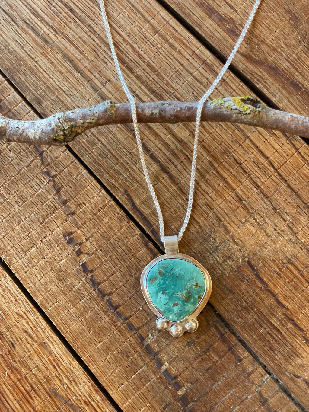 The Bobble Turquoise Pendant Necklace- Nila Turquoise #145