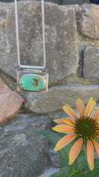 The Bar Turquoise Pendant Necklace- Nila Turquoise #143