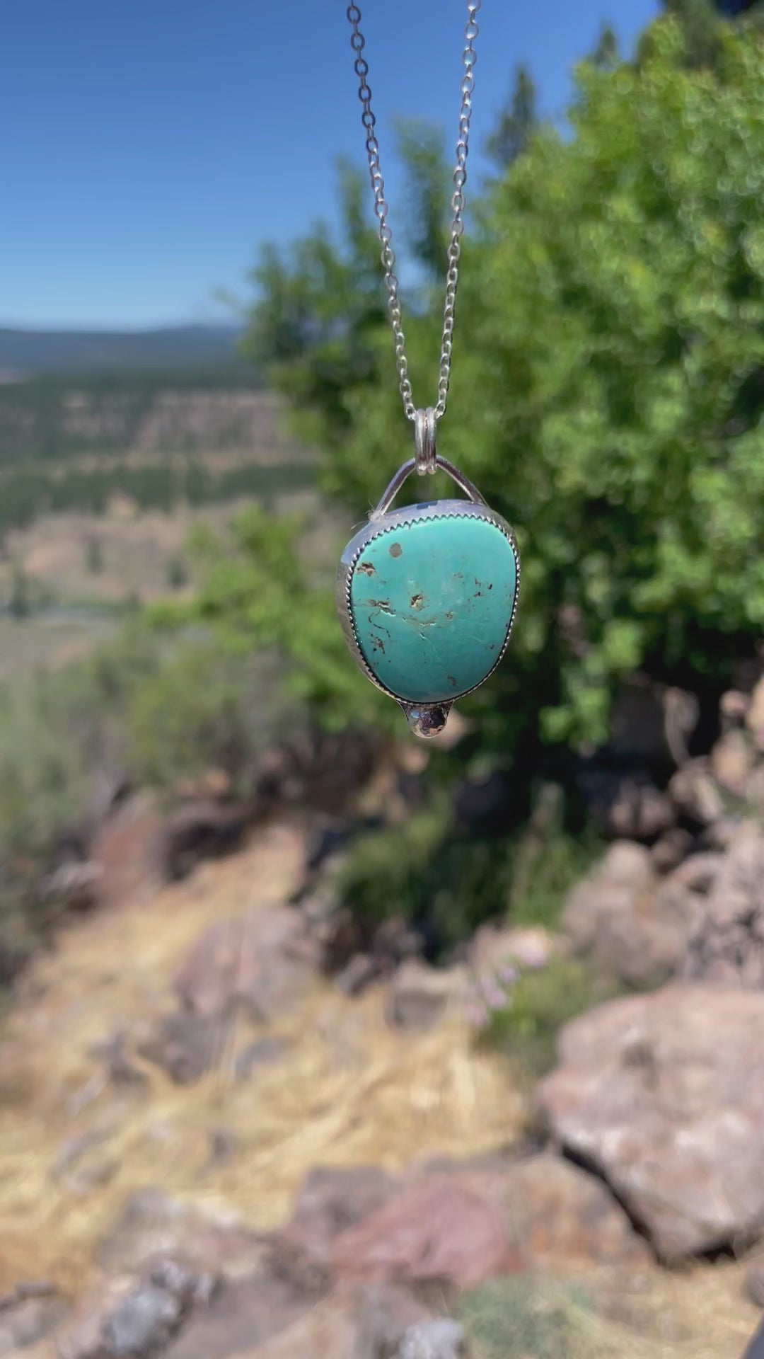 The Bobble- Nila Turquoise Pendent Necklace  #134