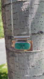 The Bar Turquoise Pendant Necklace- Nila Turquoise #142