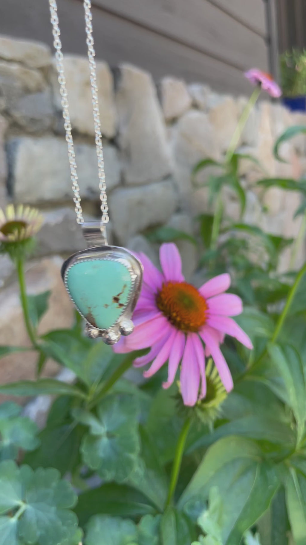 The Bobble Turquoise Pendant Necklace- Nila Turquoise #144